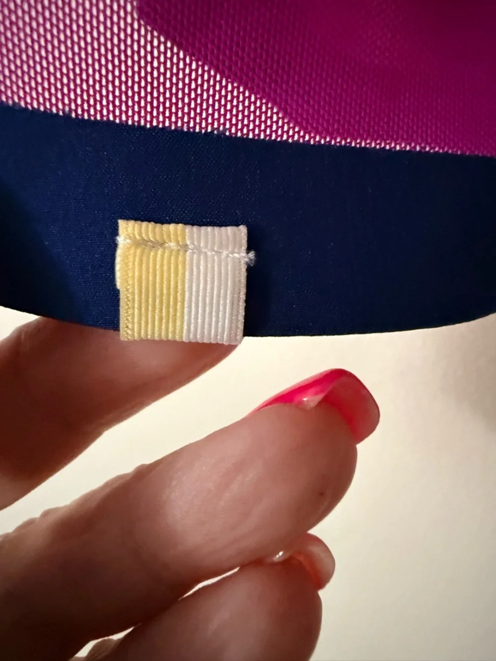 Summersalt Magenta Athletic Skirt with Navy Trim, size 1X - Picture 3 of 6